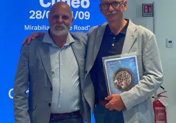 Il sindaco Ezio Donadio con il direttore del Festival Fabrizio Gavosto